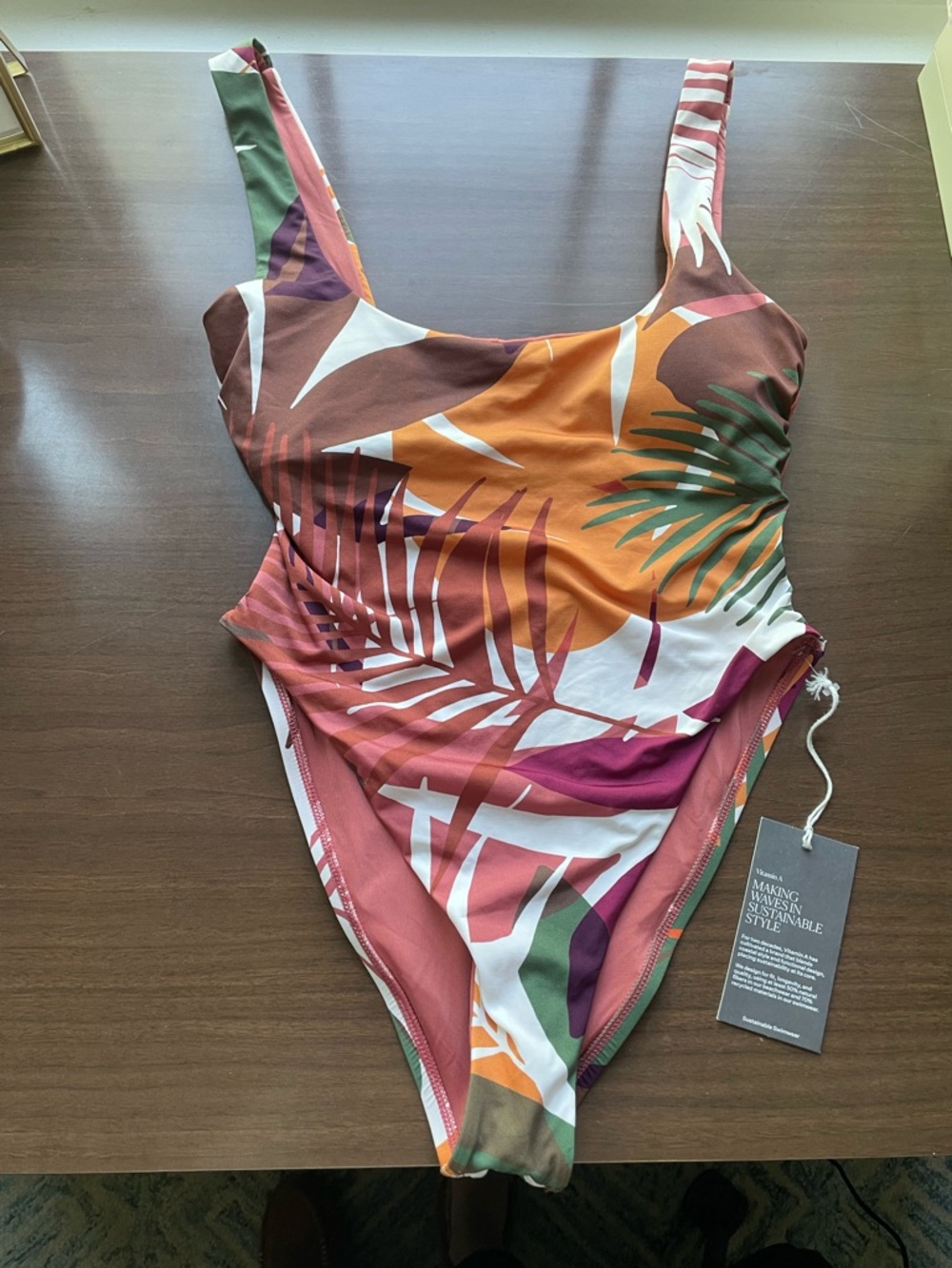 Vitamin A One-Piece Swimsuit in Multicolor Tropical Print